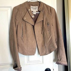 Suede Moto Jacket